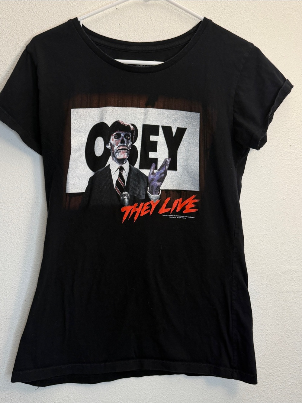 They Live "OBEY" Graphic T-Shirt by Rock Rebel- women’s XL